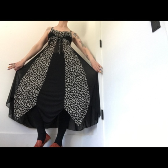 NWOT Sexy Maxi Safari Print Nighty Sheer - Picture 7 of 14